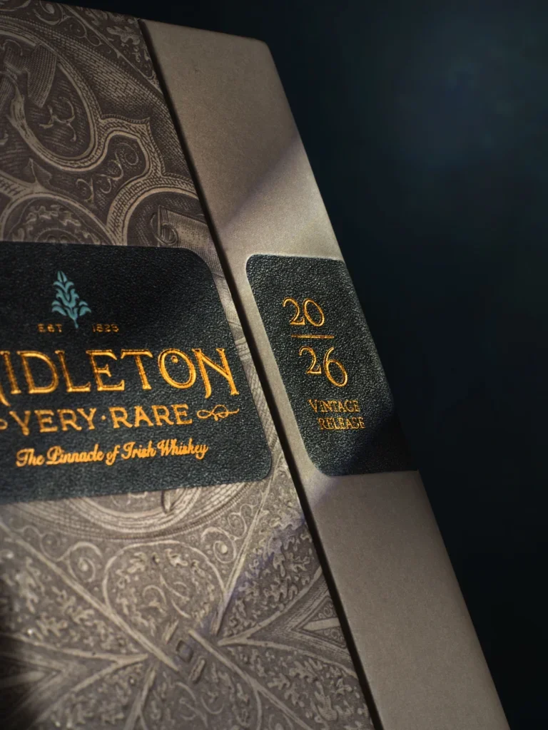 light shines on a whiskey box