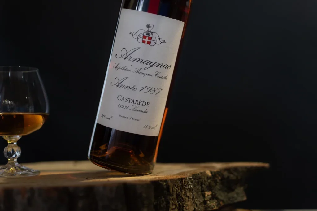 A bottle of armagnac brandy