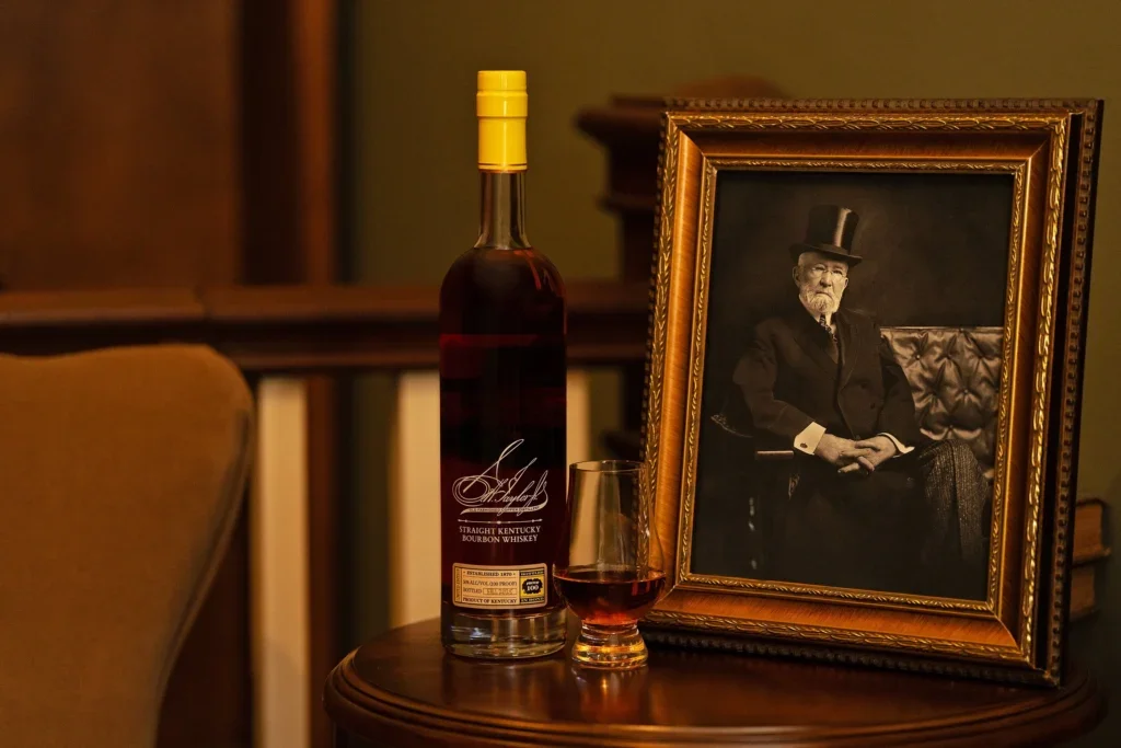 E.H. Taylor bottle on display
