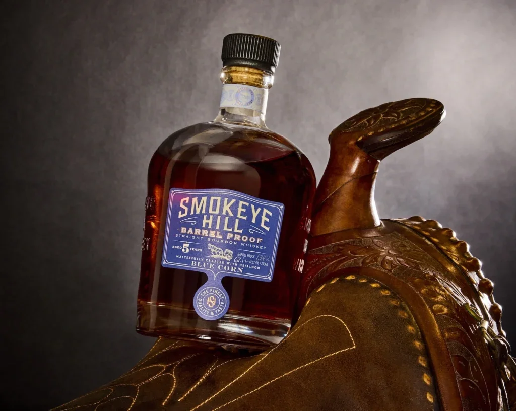 A bottle of smokeye whiskey