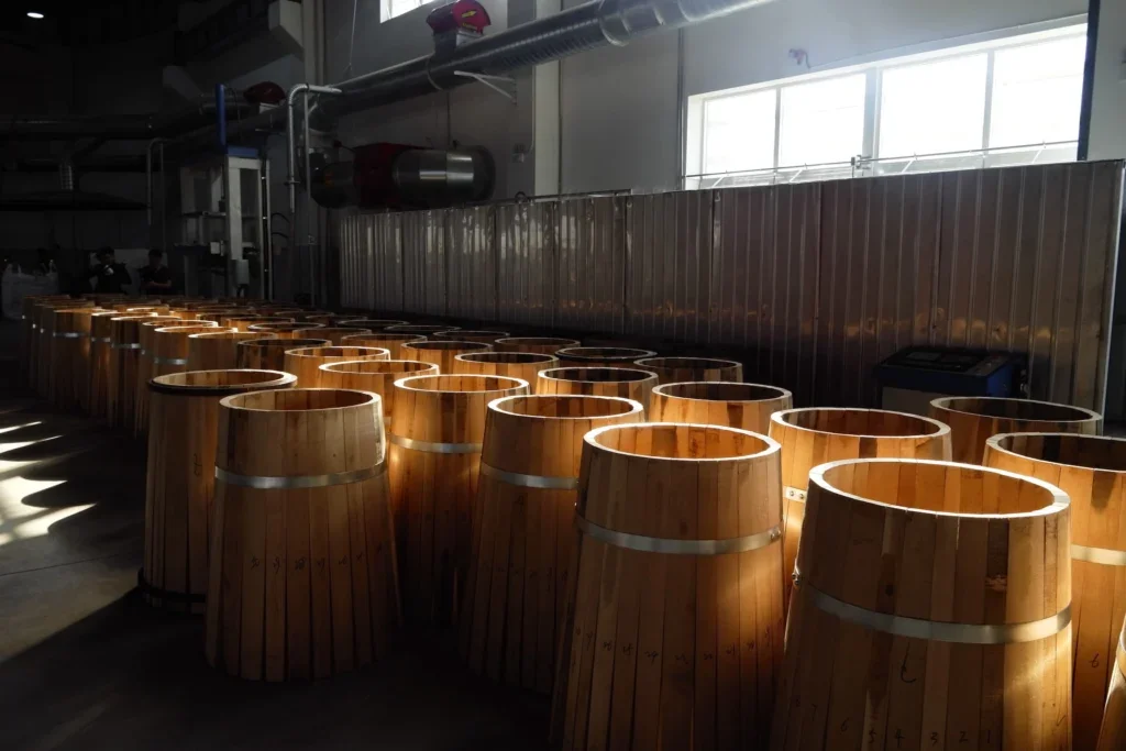 casks in a row