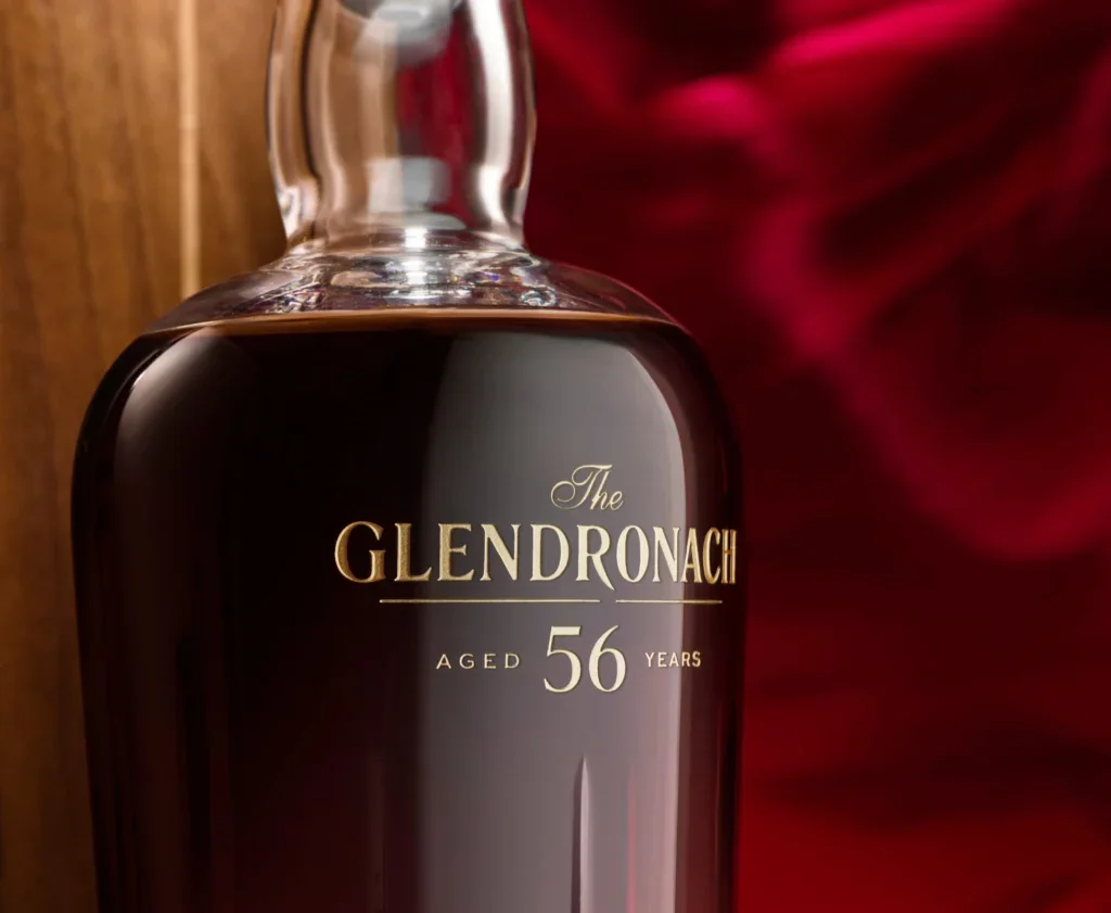 The glenDronach logo on a bottle